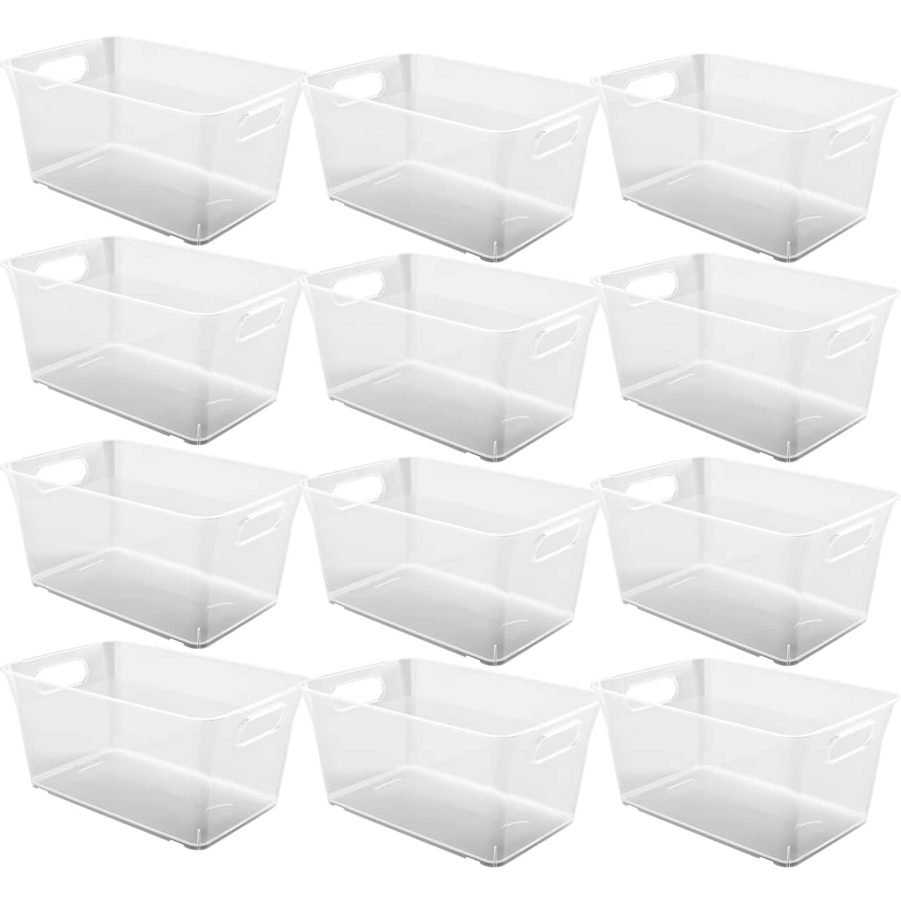 Simply Tidy 12 Pack: 5.8qt. Clear V-Basket